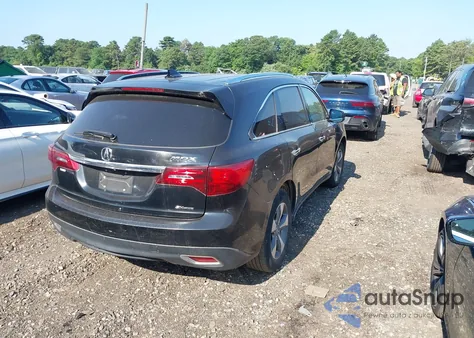 2016 Acura Mdx Acurawatch Plus Package из США, поврежденный, VIN 5FRYD4H26GB034068